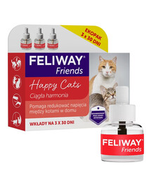 FELIWAY Friends 3 recharges - phéromones pour les conflits entre chats