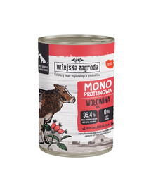 Monobiałkowa Wołowina mokra karma dla psów 400 g