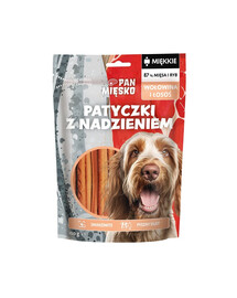 Patyczki z nadzieniem Wołowina i łosoś przysmak dla psa 100 g
