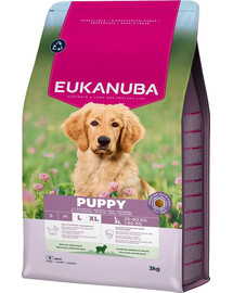 EUKANUBA Puppy Large Breeds Lamb Rice nourriture sèche pour chiots de grandes races riche en agneau et en riz 3kg