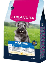 EUKANUBA Mature Small Breeds Chicken nourriture sèche pour chiens matures de petites races riche en poulet frais 7,5kg
