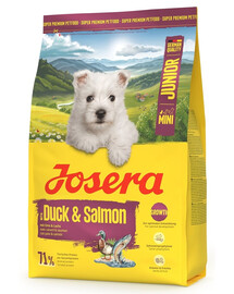 JOSERA Duck et Salmon Junior Mini pour le bon développement des chiots de petites races 3kg