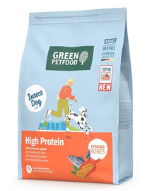 GREEN PETFOOD InsectDog avec Saumon Haute Protéine avec des protéines d'insectes et du saumon pour les chiens actifs 3kg