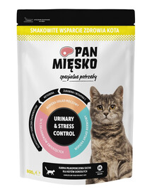 PAN MIĘSKO Besoins spéciaux Urinary & Stress Control pour chats 800 g
