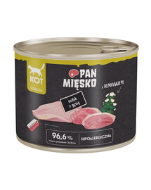 PAN MIĘSKO Dinde avec oie nourriture humide pour chats 200 g