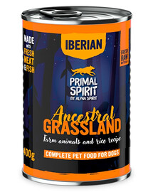 PRIMAL SPIRIT Iberian Ancestral Grassland wet dog food 400 g