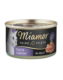 Feline Filets tuńczyk i kalmary w sosie własnym 100 g