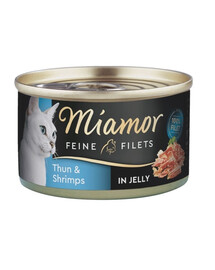 Feline Filets tuńczyk i krewetki w sosie własnym 100 g