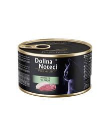 DOLINA NOTECI Premium – Nourriture humide pour chat, riche en oie, 185 g