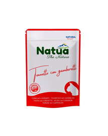 NATUA Thon naturel aux crevettes en gelée pour chats 70 g
