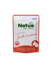 NATUA Thon naturel avec saumon en gelée pour chats 70 g