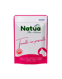 NATUA Thon naturel avec jambon en gelée pour chats 70 g