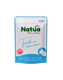NATUA Thon naturel avec sardines en gelée pour chats 70 g