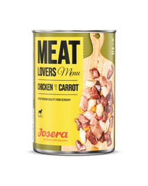 JOSERA Meatlovers Menu Kurczak z marchewką 6x400 g
