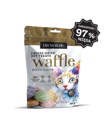 Waffle Mixed Flavor Wafle liofilizowane z mięsa kurczaka dla kotów 60g