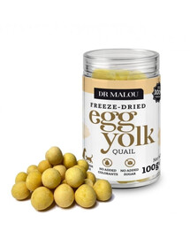 Żółtko przepiórcze liofilizowane 100g przysmaki dla psów i kotów