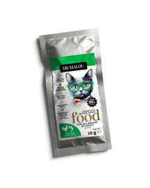 Liofilizowana karma Kurczak z łososiem 10 g sucha karma dla kotów