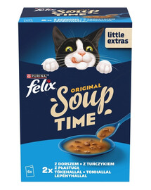 FELIX Original Soup Saveurs de Poisson cabillaud et thon 6×48 g