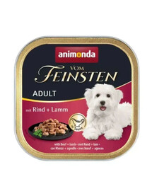 ANIMONDA Vom Feinsten in Sauce Adult z wołowiną i jagnięciną 150g mokra karma w sosie dla psów