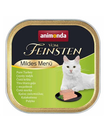 ANIMONDA Vom Feinsten Mild Menu Dinde pâtée pour chat 100 g