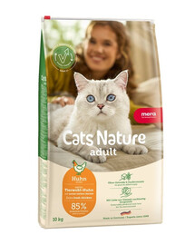 MERA Cat Nature Adult Chicken poulet, nourriture sèche pour chats 10 kg