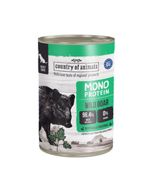 Dog Monoprotein Wild Boar 400g dzik, mokra karma dla psów