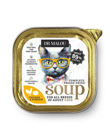 DR MALOU Zupka liofilizowana Kurczak z dynią 12g mokra karma dla kota