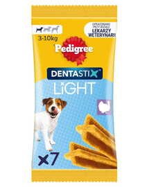 PEDIGREE Dentastix Light Dental Chews S 7 pièces friandises dentaires pour chiens de petites races