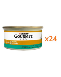 GOURMET Gold pâté au lapin pour chat 24x85 g