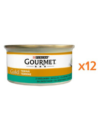 GOURMET Gold pâtée au lapin pour chat 12x85 g