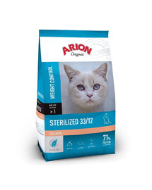ARION Original Sterilized 33/12 Salmon 300 g łosoś, karma sucha dla kotów po sterylizacji