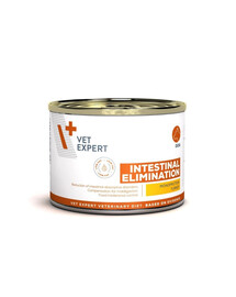 VET EXPERT Veterinary Diet Dog Intestinal Elimination Low Fat 200g indyk, lekkostrawna mokra karma dla psów z zaburzeniami trawiennymi