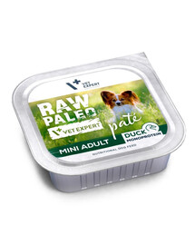 RAW PALEO Pate Duck Mini Adult 150g pasztetu z kaczki dla dorosłych psów ras małych