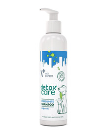 VET EXPERT Detox Care Pure White Shampooing Chiens, chats 250 ml