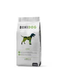 BENI DOG Energy, croquettes pour chiens actifs, 20 kg