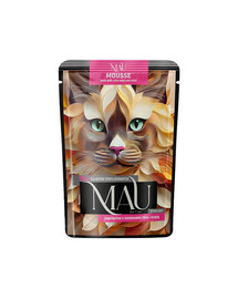 MAU Mus Jagnięcina z nasionami chia i miętą 85 g mokra karma dla kota sterylizowanego