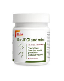 DOLFOS Dolvit Gland Mini 60 tabl. preparat na prawidłowe funkcjonowanie gruczołów okołoodbytowych dla psów i kotów