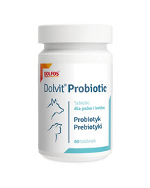 DOLFOS Dolvit Probiotic Mini 60 tabl. probiotyk dla psów i kotów