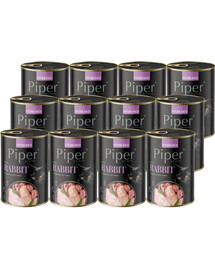 PIPER Animals Sterilised Rabbit 400 g z królikiem, mokra karma dla kotów sterylizowanych