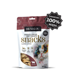 100% liofilizowana wątroba jagnięca 50g przysmaki dla kotów