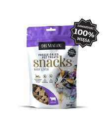 100% liofilizowana wątroba wołowa 50g przysmaki dla kotów