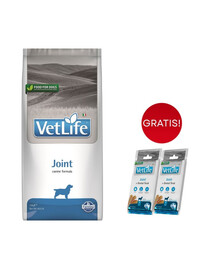 FARMINA Vet Life Dog Joint 12 kg karma dla psów na zdrowe stawy + 3 x FARMINA Vet Life Dental Treat Joint Medium/Maxi 100 g (7 szt) GRATIS!