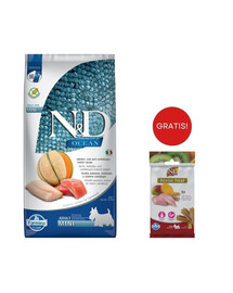 FARMINA N&D Ocean Dog Adult Mini salmon, cod & canatloupe melon 7 kg łosoś, dorsz, melon