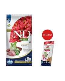 FARMINA N&D Quinoa Dog Adult Medium&Maxi Digestion Lamb & Fennel 7 kg + FARMINA N&D Quinoa Dental Treat Digestion Medium/Maxi GRATIS!