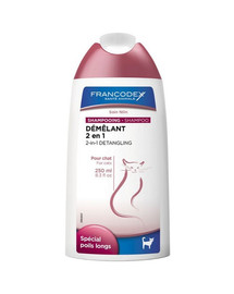 FRANCODEX Shampooing 2 en 1 pour chats 250 ml