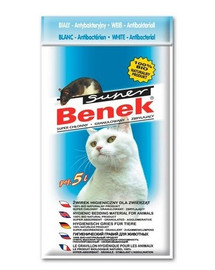 BENEK Super Le gravillon hygiénique pour des animaux 100% naturel 5L