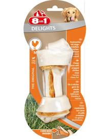 8IN1 Delights Bone M Os à mâcher avec de la viande de poulet roulée 1 pièce