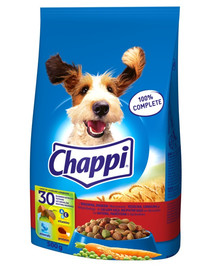 CHAPPI Croquettes pour chiens avec du bœuf, de la volaille et des légumes 500 g