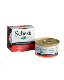 SCHESIR Tonno e gamberetti in gelatina 85g