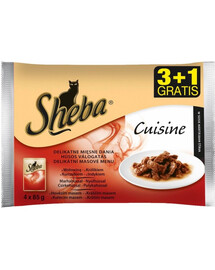 SHEBA Selection in Sauce Soczyste Smaki saszetka 4 x 85g